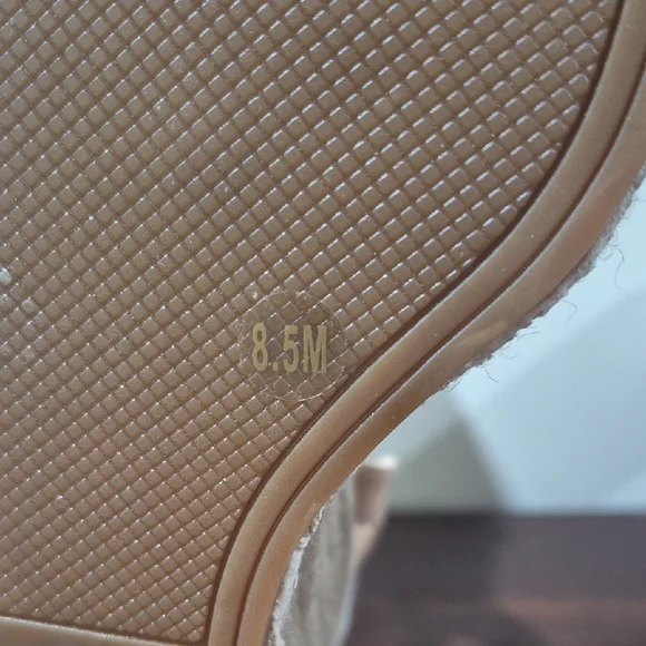 Gianni Bini Nude Wedge Sandals - Picture 7 of 9